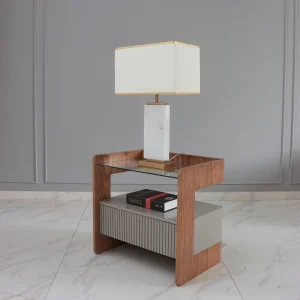 Modern C-shaped Inverted Nightstand