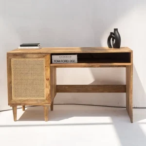 Rattan Door Wooden Desk
