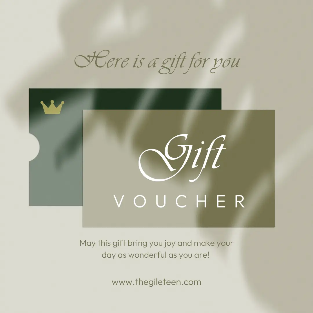 Green Natural Paper Gift Voucher Instagram Post The Gileteen Gift Card - Image 1