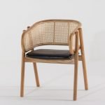 Gileteen Angle Modern Dining Chair with sleek angular frame and contoured seat