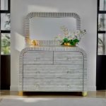 Jabra Waterfall Four Drawer Chest of Drawers with sleek waterfall design and smooth finish