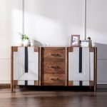 Gypsy Cotton Cord Art Sideboard with intricate cotton detailing and natural wood finish