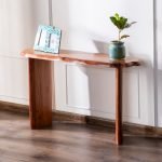 Flow Solid Wood Console Table crafted from premium solid wood with a minimalist design