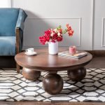 Tone Solid Wood Coffee Table with rich wood grain and smooth finish
