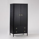 Raphia Double Wardrobe with natural rattan doors and spacious storage