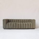 Gileteen Fluted Sofa with vertically fluted upholstery and plush cushions