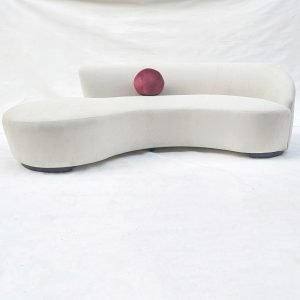 Gileteen Contour Couch with curved silhouette and plush cushioning