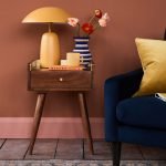 Fresco Side Table with a soft-close drawer and tapered legs