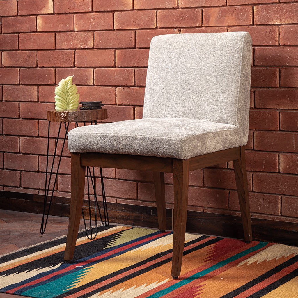 Handcrafted NOVA Wooden Chair with upholstered seat and sleek wooden frame