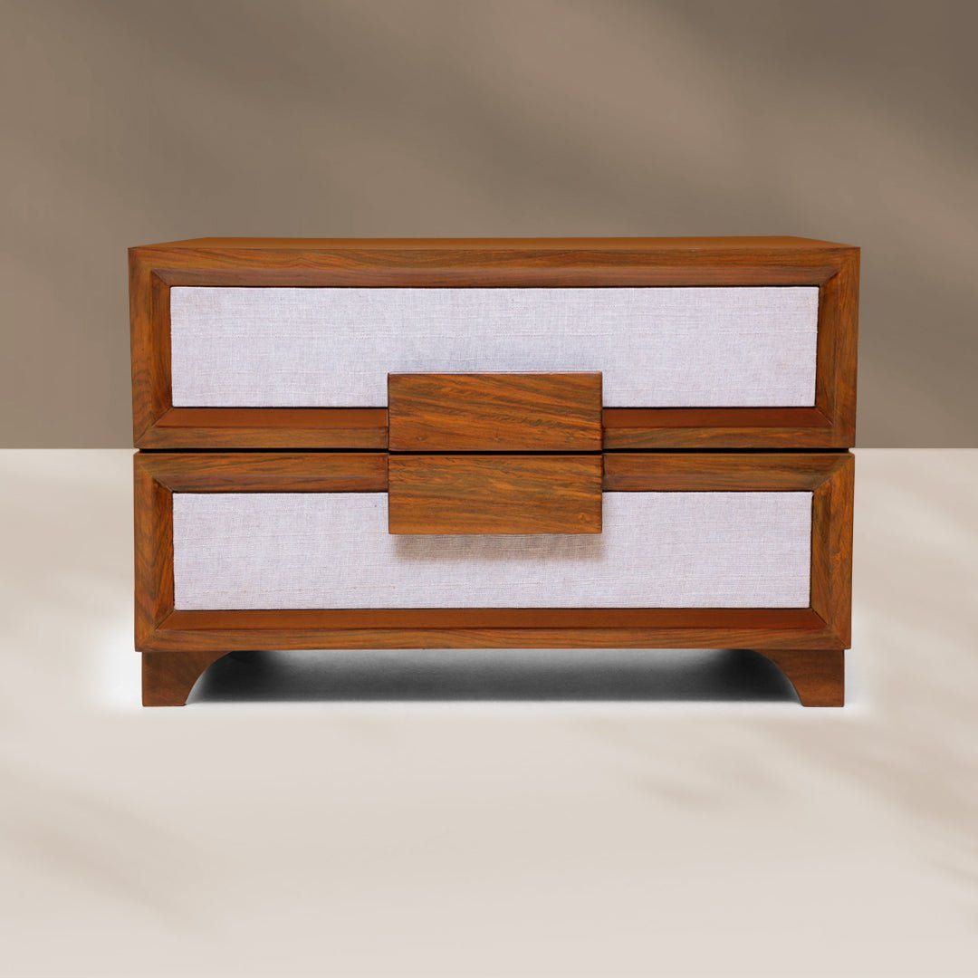 Sleeping Muse Night Stand – Walnut Designer Bedside Table Sleeping Muse Night Stand with solid walnut frame and sleek drawer design