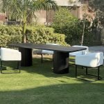 Rufus Gray Extendable Dining Table with 18-Inch Leaf