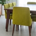 Oslo Dining Table – Scandinavian-style wooden table with tapered legs and minimalist design