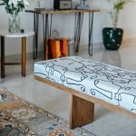 doodle bench, artistic bench, sculptural furniture, modern wooden bench, quirky bench, entryway bench, handcrafted wood bench, playful seating, designer bench