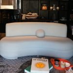 Sherpa Sofa featuring plush sherpa upholstery and sleek contemporary design in a modern living room setting.