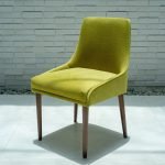 Oslo Dining Chair – minimalist upholstered chair with wood or metal frame and clean lines