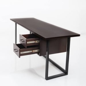 Eli desk with clean lines and a spacious work surface in a contemporary office setting`