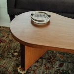 Cloud Table – organic cloud-shaped modern coffee table in sculptural wood or stone finish