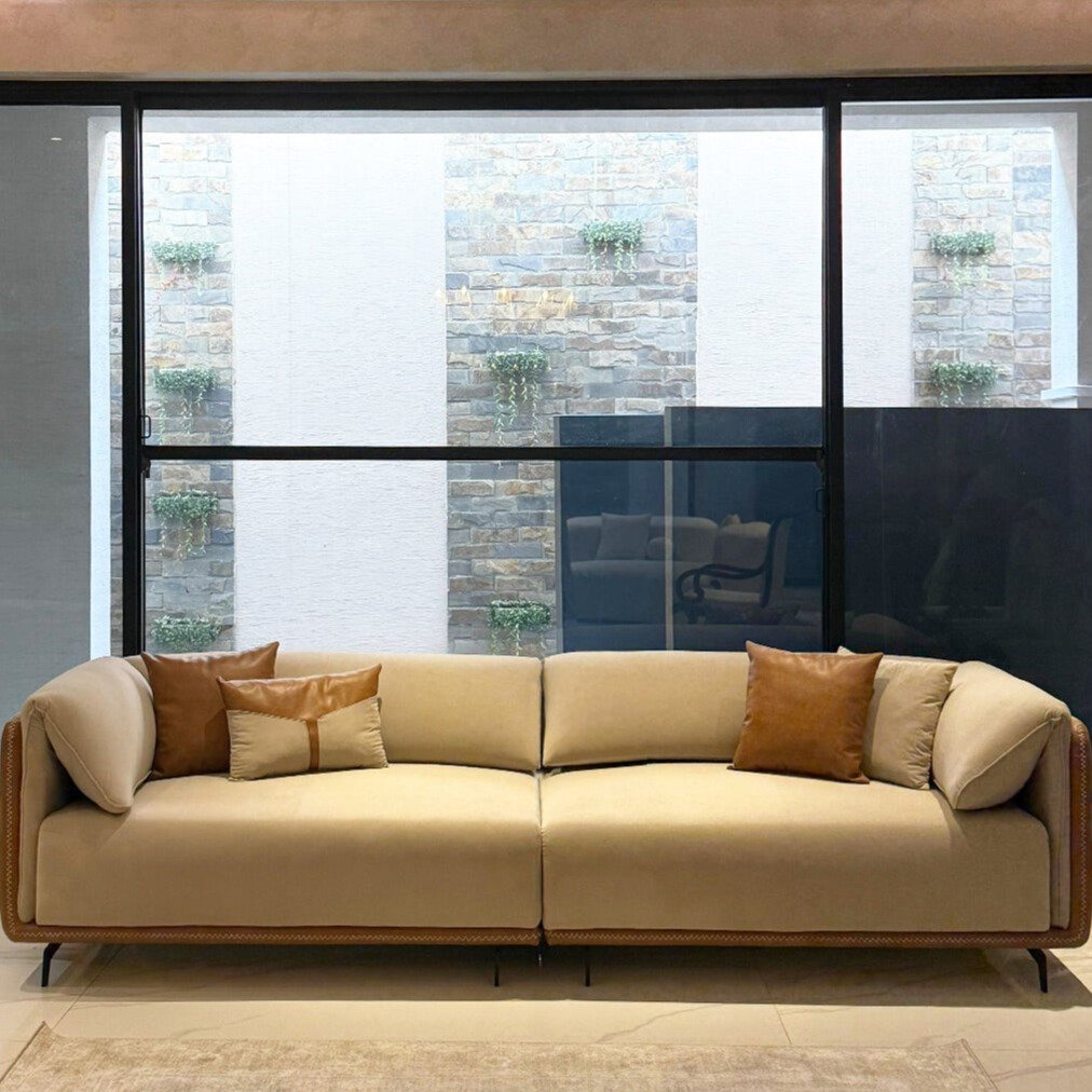 Julius Sofa with sleek design and premium upholstery in a modern living room setting