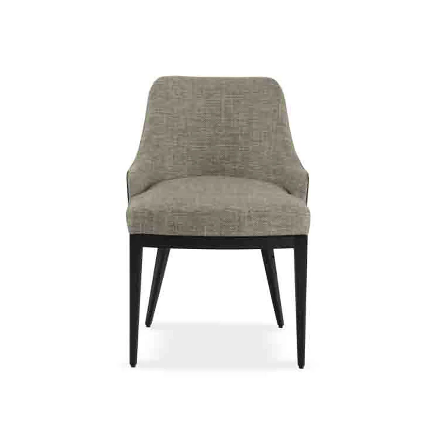 Adele Wood Chair with curved wooden backrest, sculpted seat, and tapered legs.