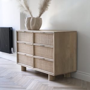 Lars Chest of Drawers in solid wood with clean, minimalist lines