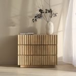 Yorick Chest of Drawers in solid wood with bold detailing and contemporary design
