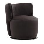 SIYA Black Swivel Armchair with mesh back and adjustable features​