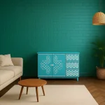 Urban Manor Sideboard – a handcrafted solid wood cabinet with drawers and doors, designed in a sleek rustic-modern style.