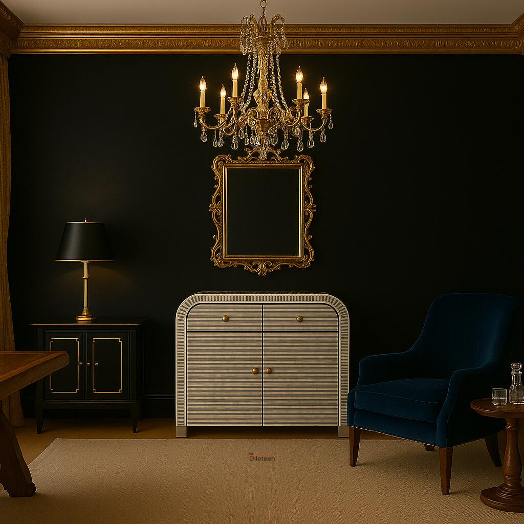 TerraWood Solid Wood Small Side Cabinet – Compact Rustic Storage Unit "TerraWood solid wood side cabinet with drawer and door, handcrafted with natural grain finish for compact storage."