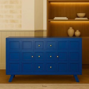 Urban Frame Cabinet made from solid Sheesham wood with clean lines, framed doors, and a modern matte finish — perfect for urban homes.