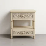 GrainSide Table – handcrafted solid wood side table with rich grain texture and natural finish.